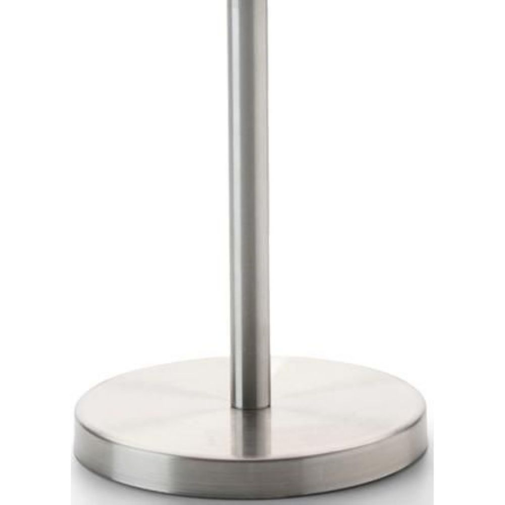 Hollowick Mod Brushed Stainless Steel Candlestick Base, 10 1/4 x 4 x 4 inch.