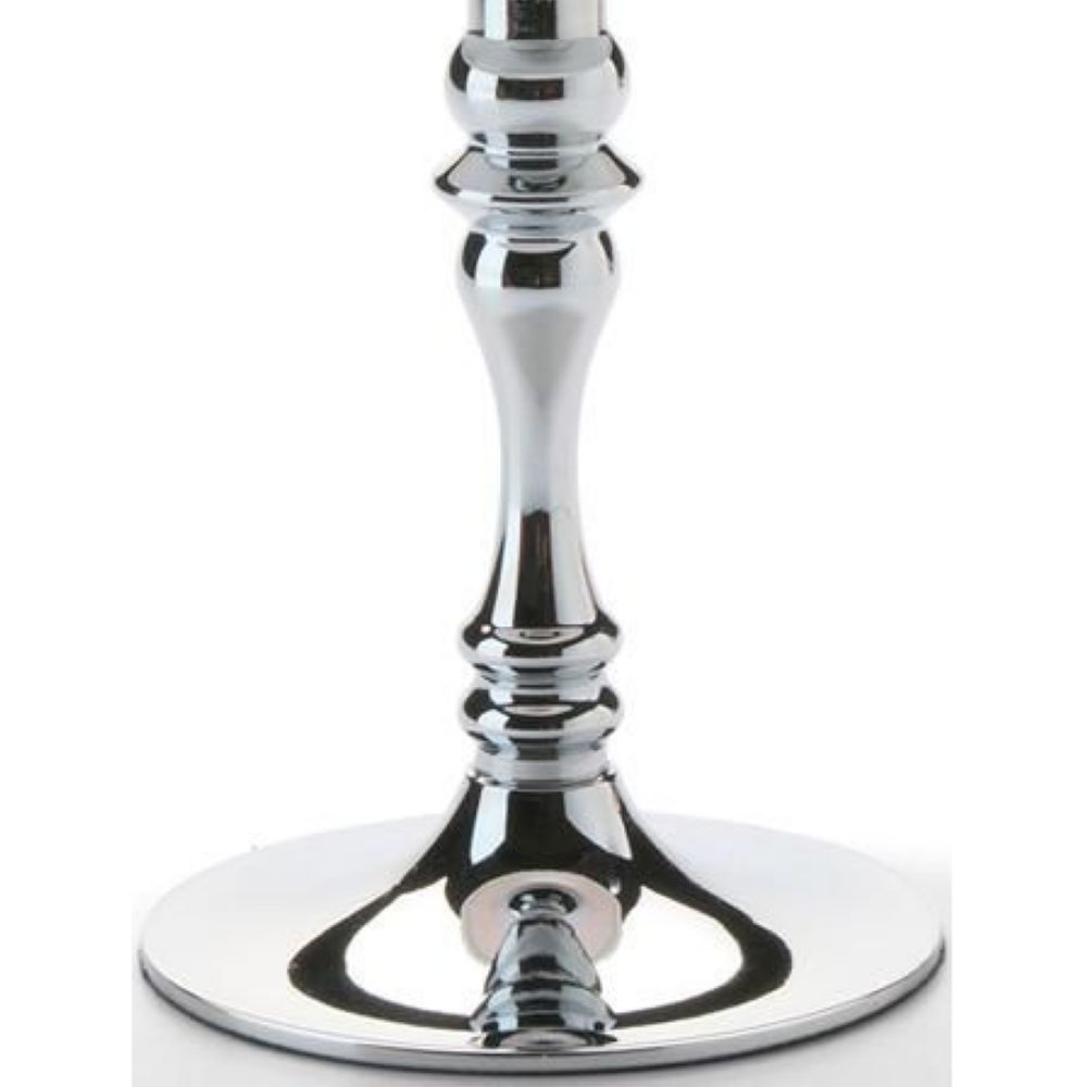 Hollowick Classic Polished Chrome Candlestick Base, 9 3/8 X 3 5/8 X 3 5/8 Inch