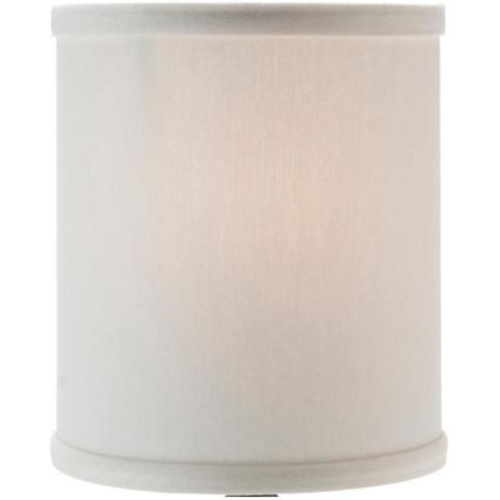 Hollowick Ivory Drum Fabric Candlestick Shade, 5 3/8 x 5 3/4 x 5 3/4 inch.