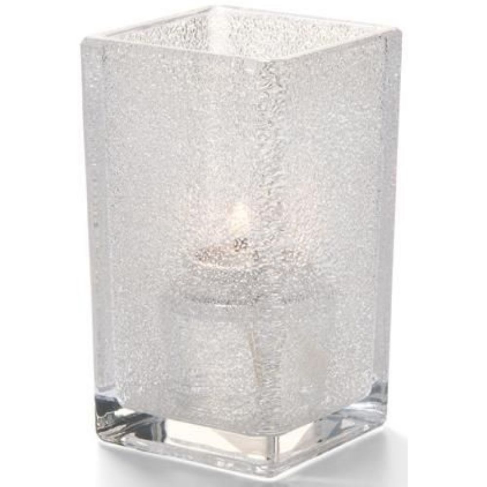 Hollowick Quad Clear Jewel Glass Votive Lamp, 4 3/8 x 2 1/2 x 2 1/2 inch.