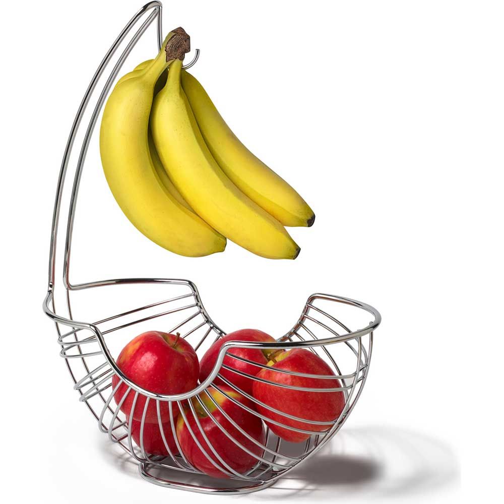 Spectrum Chrome Pantry Works Contempo Ellipse Fruit Tree, 15 1/8/ X 7 1/8 X 12.25 Inch
