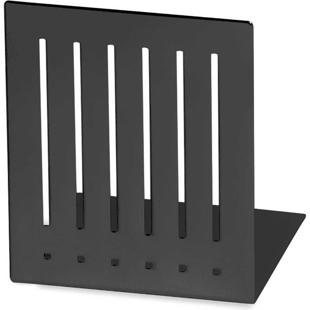 Spectrum Black Large Rectangle Bookends, 6.25 X 4.5 X 5 Inch -- 2 Per Case
