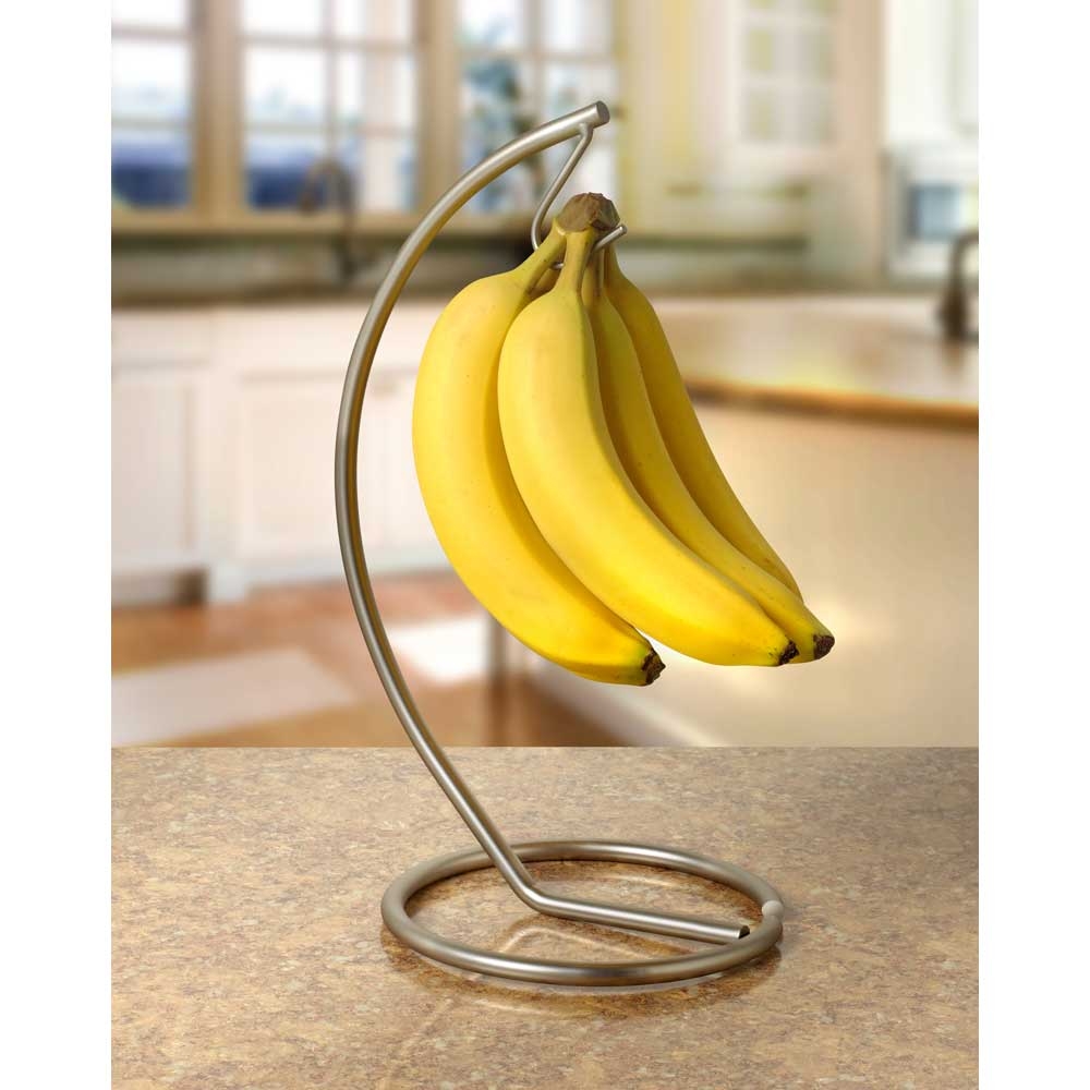 Spectrum Euro Satin Nickel Banana Holder, 13 x 7.5 x 6.5 inch.