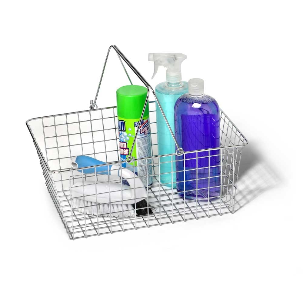 Spectrum Chrome Large Wire Basket, 6.75 x 12.5 x 15.75 inch.