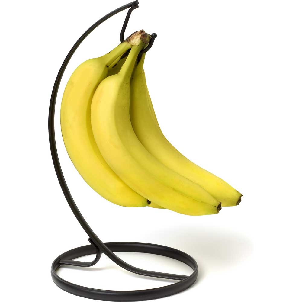 Spectrum Ashley Black Banana Holder, 13 x 6.5 x 6.5 inch.