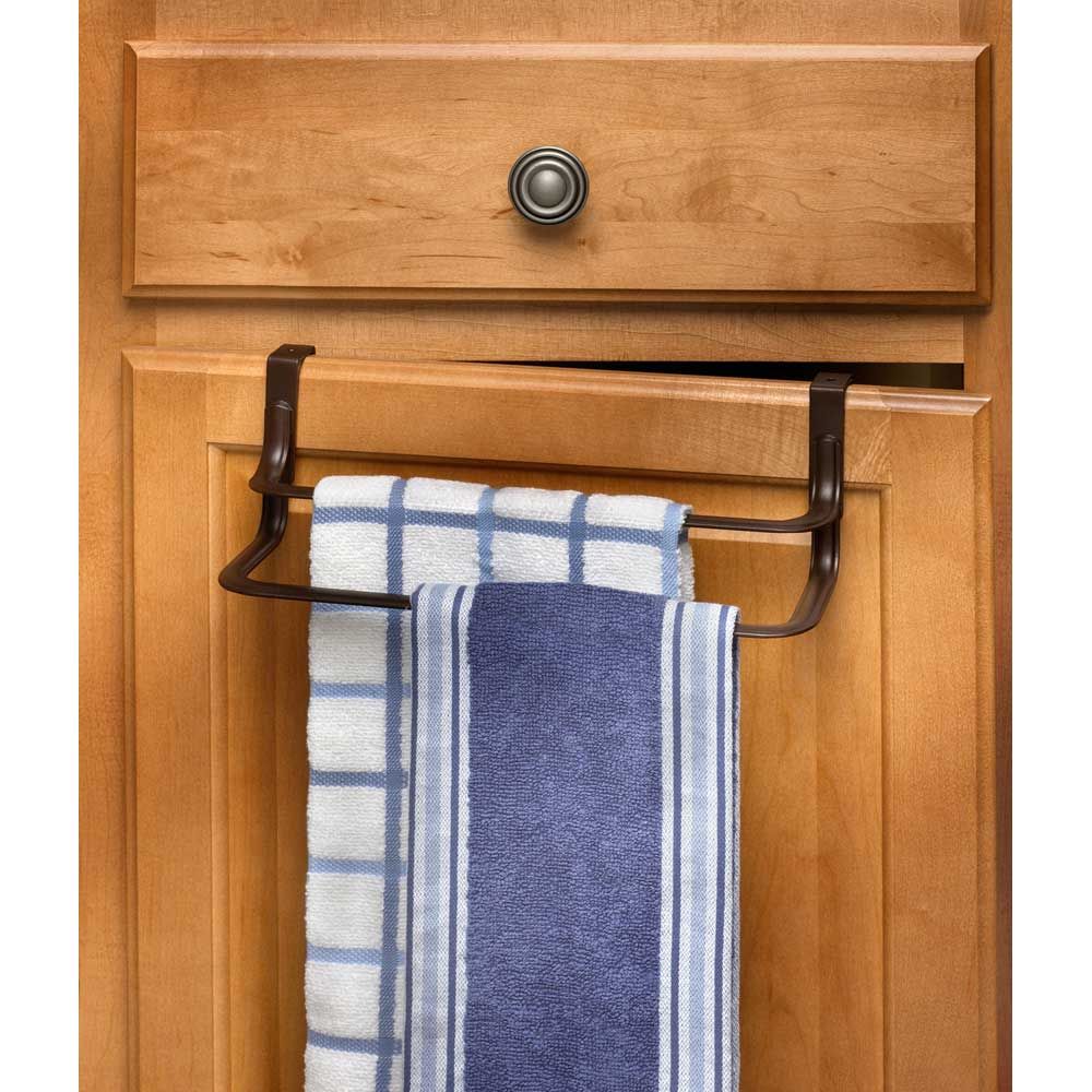 Spectrum Ashley Bronze Over The Cabinet Double Towel Bar, 3.75 X 4.25 X 10.75 Inch