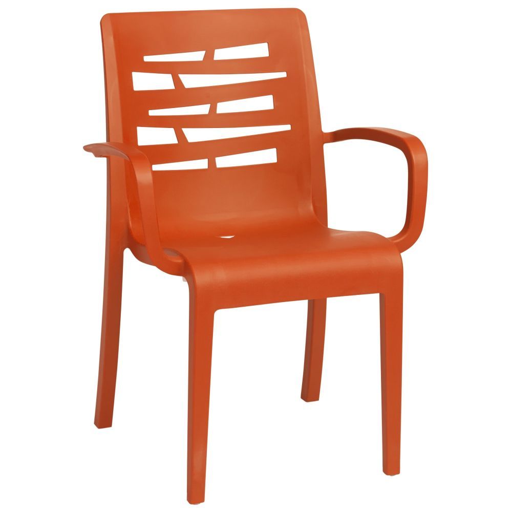 Grosfillex Essenza Orange Stacking Armchair -- 16 Per Case