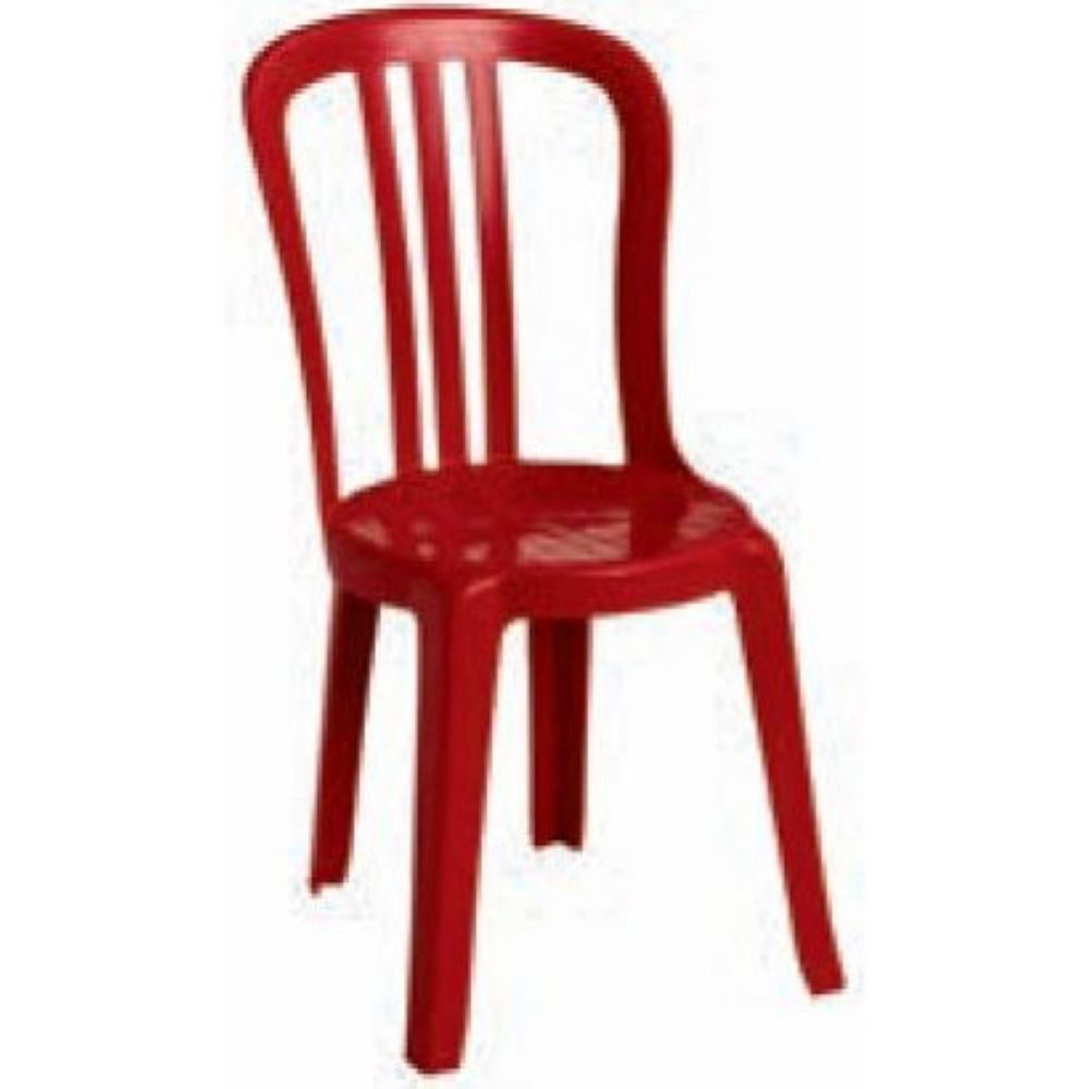 Grosfillex Miami Bistro Red Side Chair -- 4 Per Case