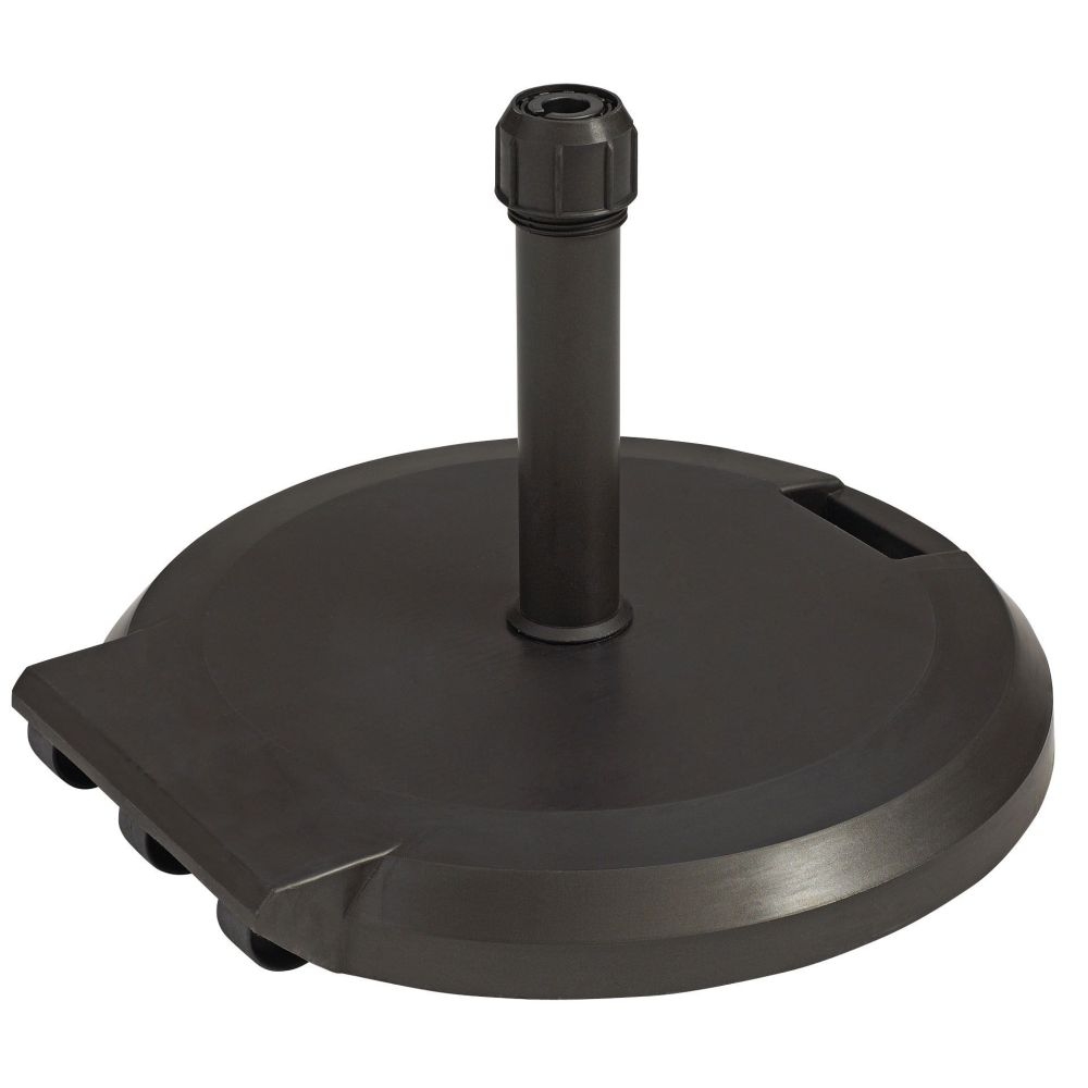 Grosfillex Bronze Freestanding Umbrella Base with Wheels, 84 Pound.