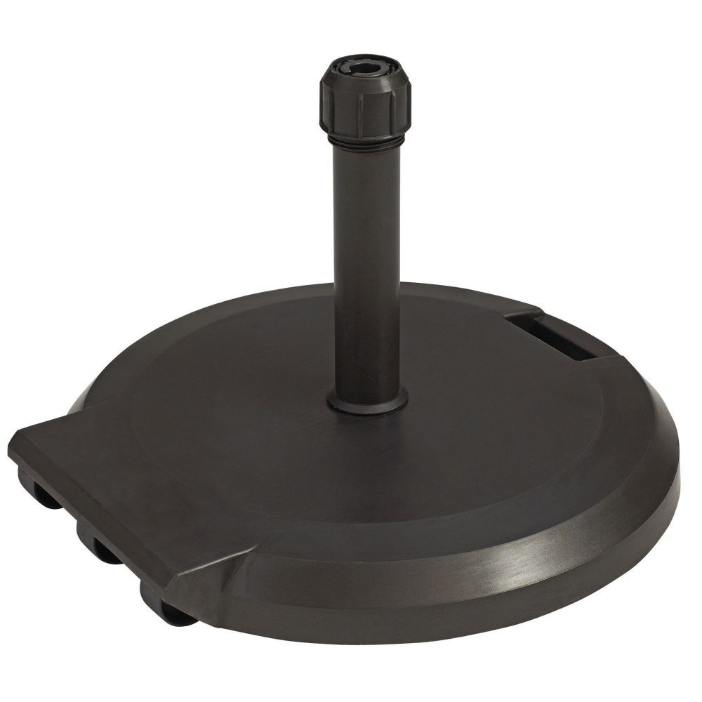 Grosfillex Bronze Freestanding Umbrella Base With Wheels, 84 Pound