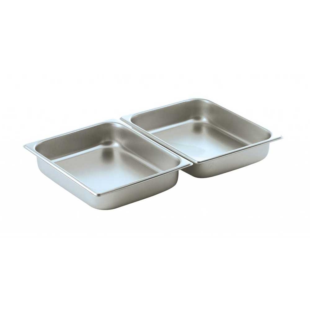 Smart 18-10 Stainless Steel Deep Well 1/2 Size Oblong Food Pan.