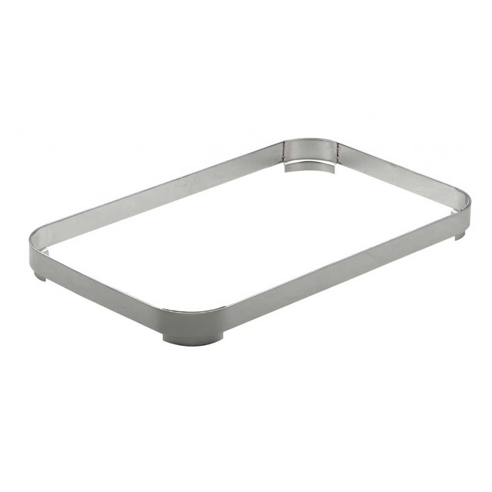 Smart Oblong Stainless Steel Food Pan Adapter Ring, 16.25 X 18.25 X 3.25 Inch