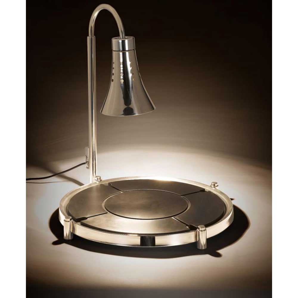 Smart 110 Volt Stainless Steel Stacking Carving Station with Lamp, 24.25 x 23 x 25 inch.