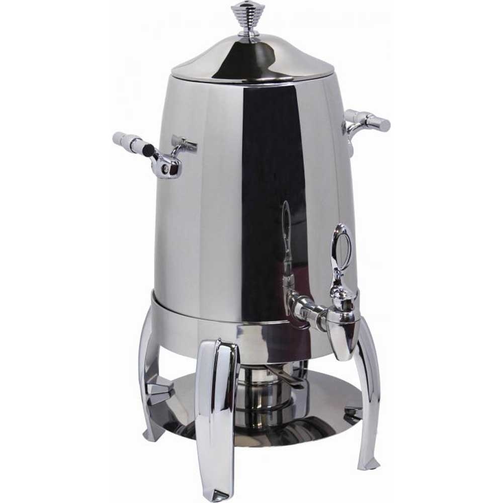 Smart Odin Stainless Steel Coffee Urn with Chrome Plated Legs, 3 Gallon Capacity.