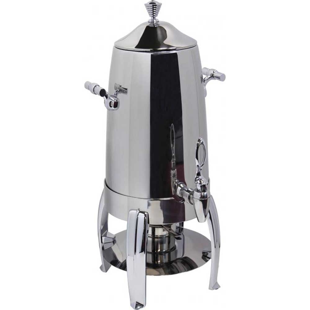 Smart Odin Stainless Steel Coffee Urn with Chrome Plated Legs, 5 Gallon Capacity.
