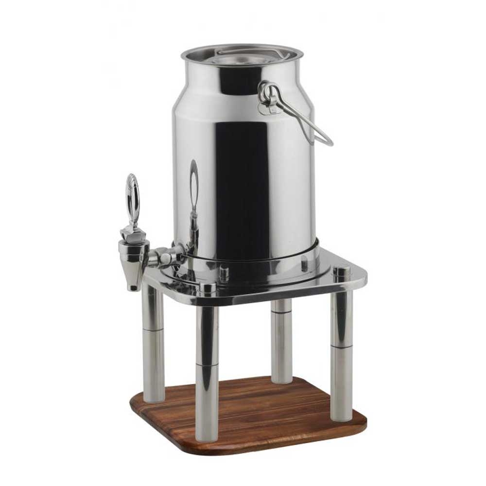 Smart Domino Stainless Steel Milk Dispenser, 1.3 Gallon Capacity