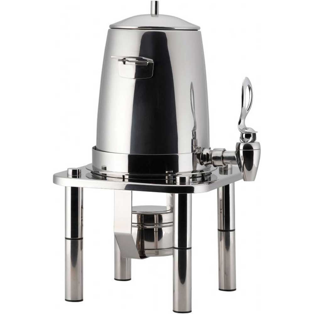 Smart Domino 18-10 Stainless Steel Coffee Urn, 13.5 x 13.5 x 19.75 inch.
