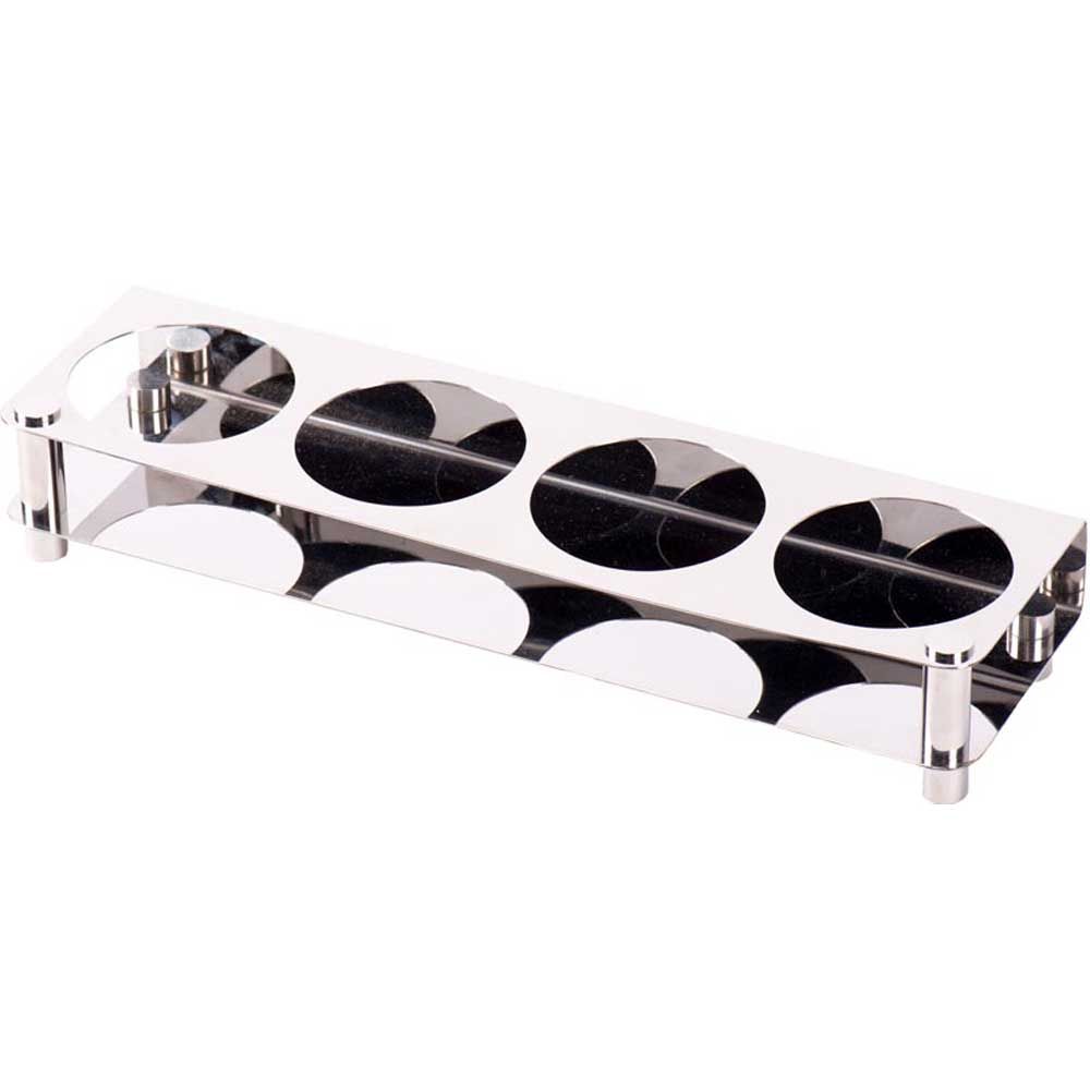 Smart Stainless Steel Condiment Set Tray, 14.25 X 4 X 2.25 Inch