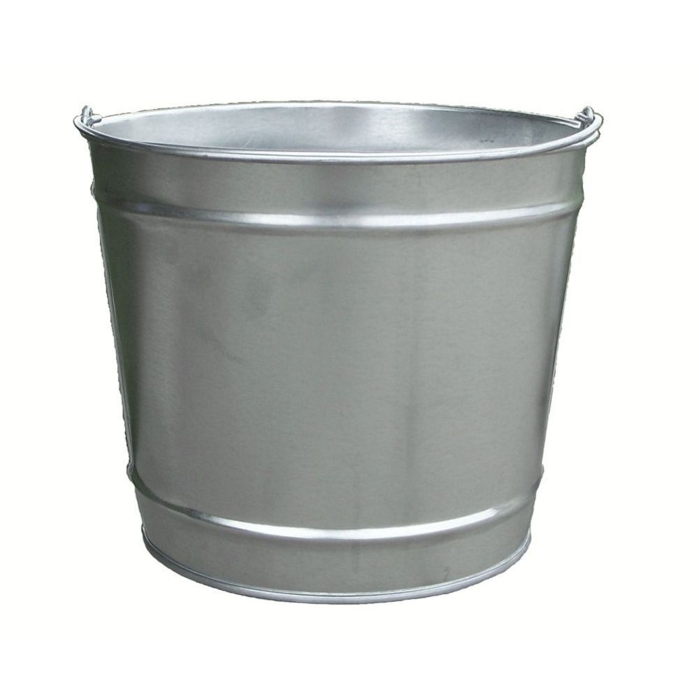 Witt Industries Galvanized Steel Utility Pail, 10.25 x 9/14 inch -- 12 per case.