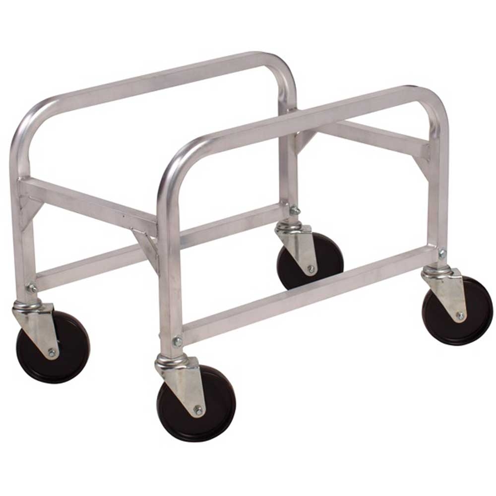 Winco Aluminum Lug Box Cart, 16 3/4 x 25 1/16 x 19 inch.