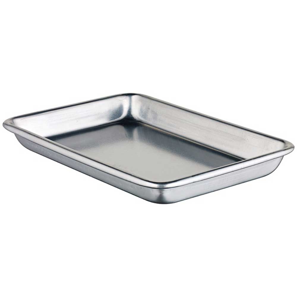 Winco 1/8 Size Open Bead Aluminum Sheet Pan, 6.5 x 9.5 inch -- 24 per case.