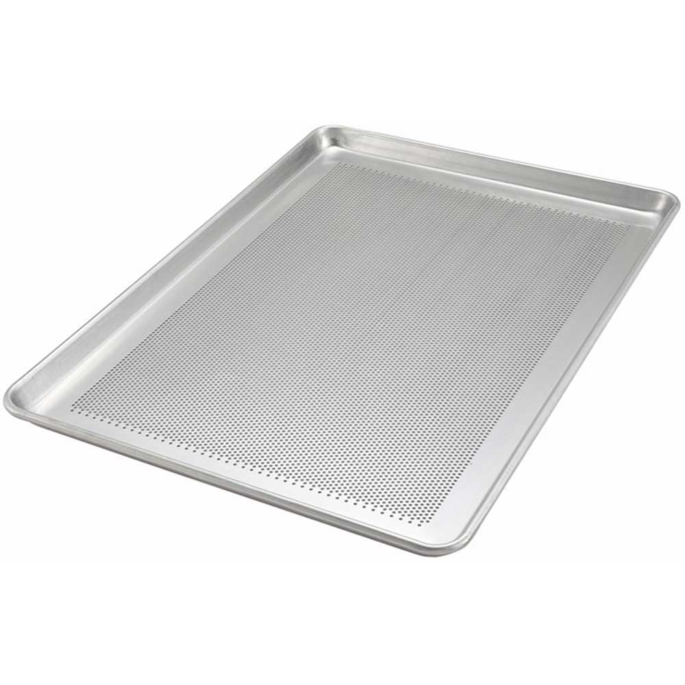 Winco 16 Gauge Full Size Perforated Aluminum Sheet Pan, 18 x 26 inch -- 12 per case.