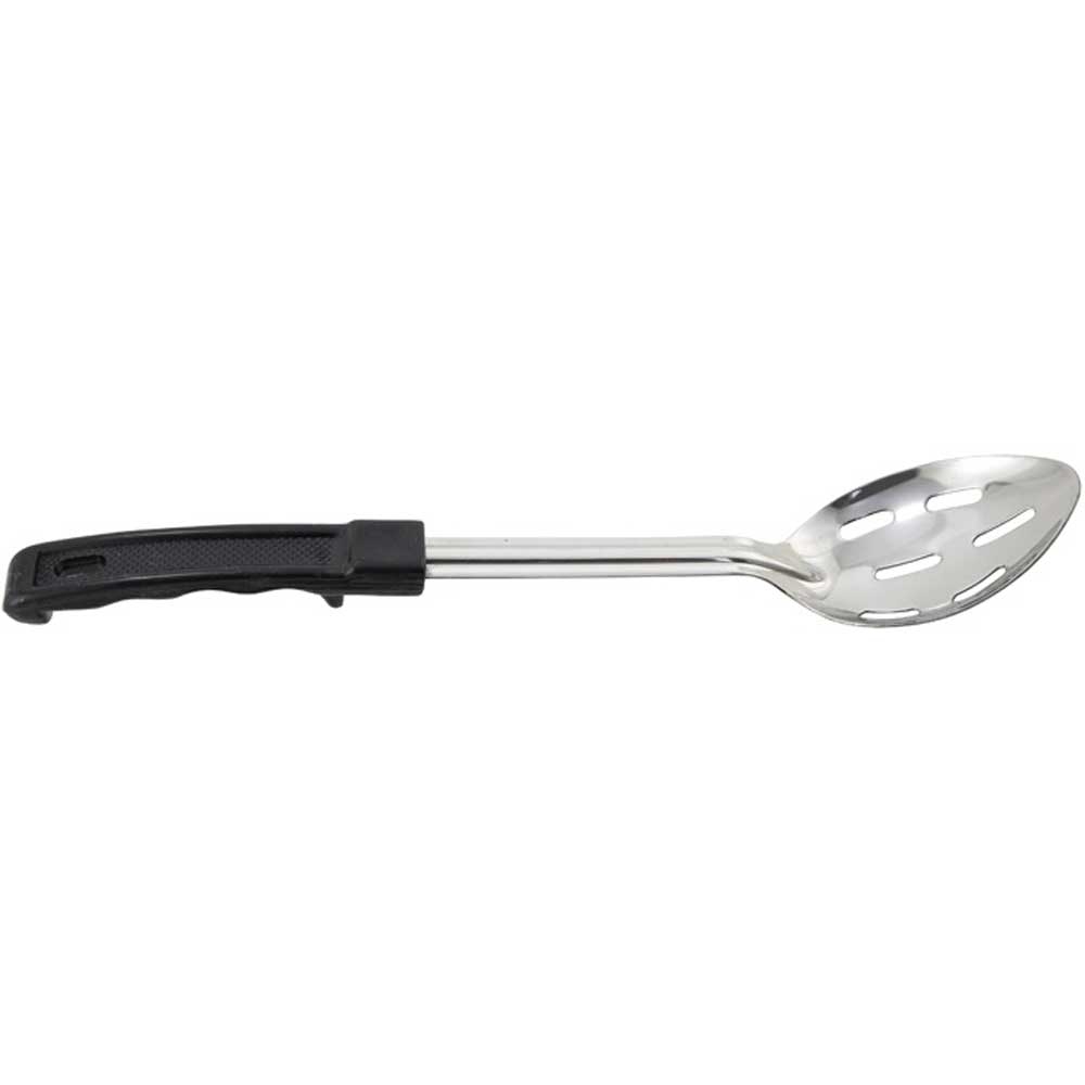 Winco Prime Stainless Steel Slotted Basting Spoon with Plastic Handle, 11 inch -- 12 per case.