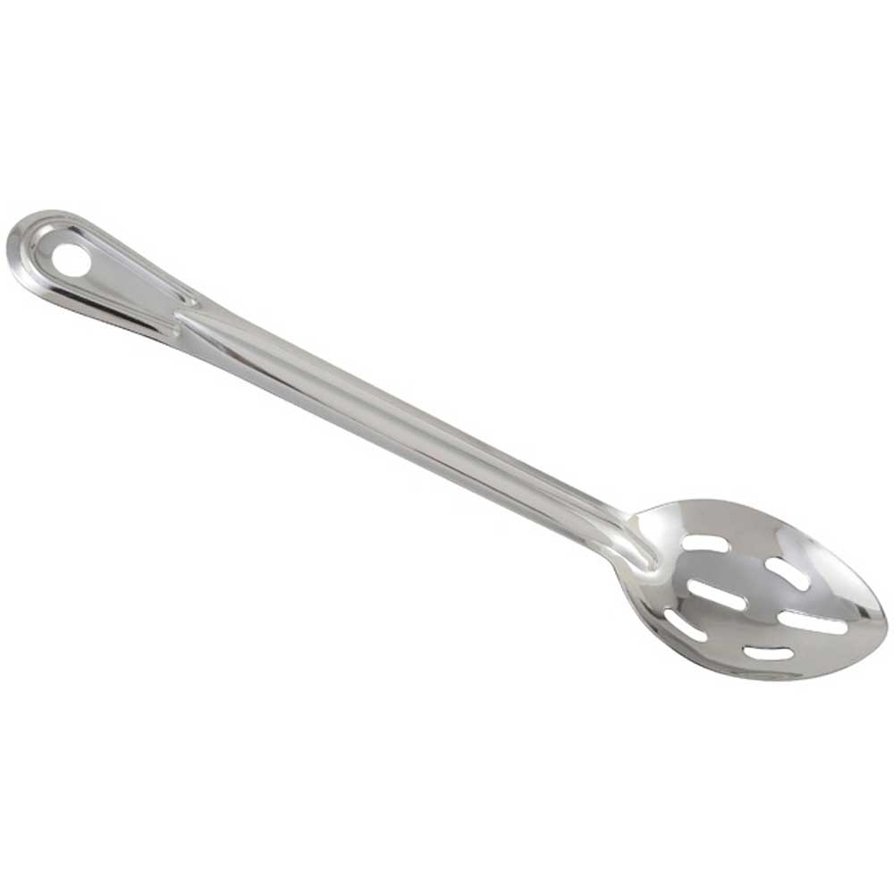 Winco Prime One Piece Stainless Steel Slotted Basting Spoon, 11 inch -- 12 per case.