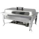 Winco Bellaire Folding Frame Stainless Steel Full Size Chafer, 8 Quart.