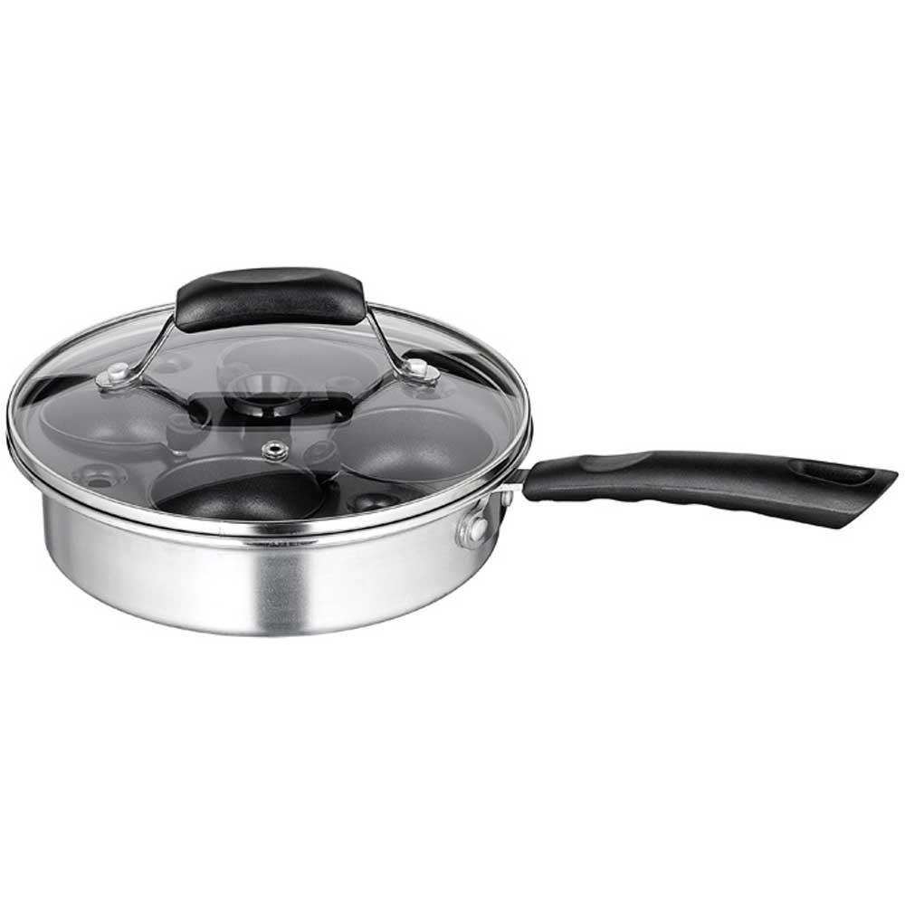 Winco 4 Cup Nonstick Egg Poacher Set -- 6 set per case.
