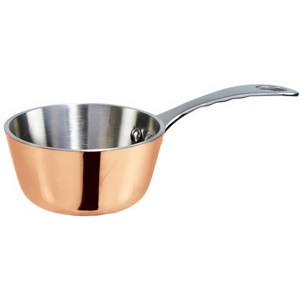 Winco Copper Plated Mini Saucier, 3 inch -- 6 per case.