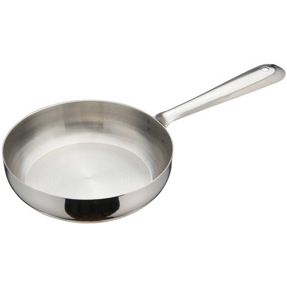 Winco Stainless Steel Mini Fry Pan, 5 inch Dia x 1 1/8 inch Height -- 12 per case.