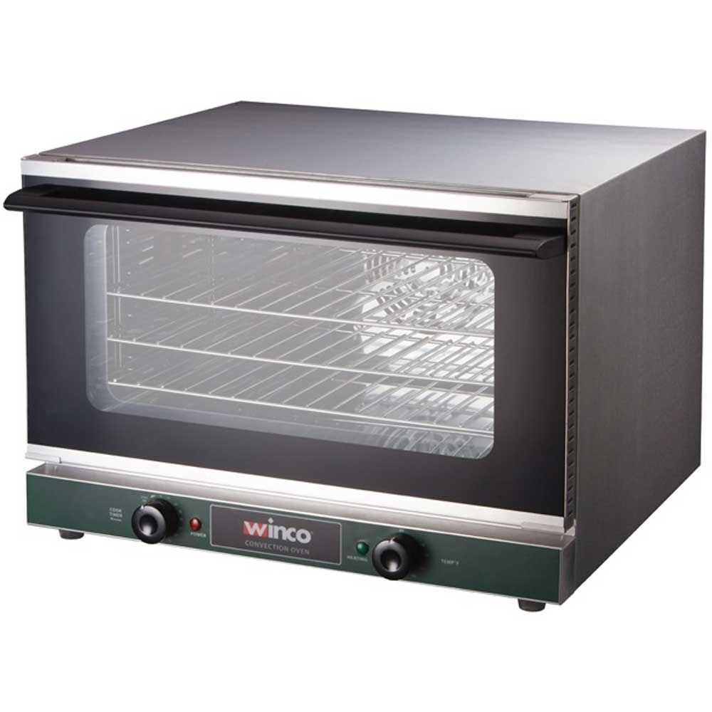Winco Half Size Countertop Convection Oven, 1.5 Cubic Feet.