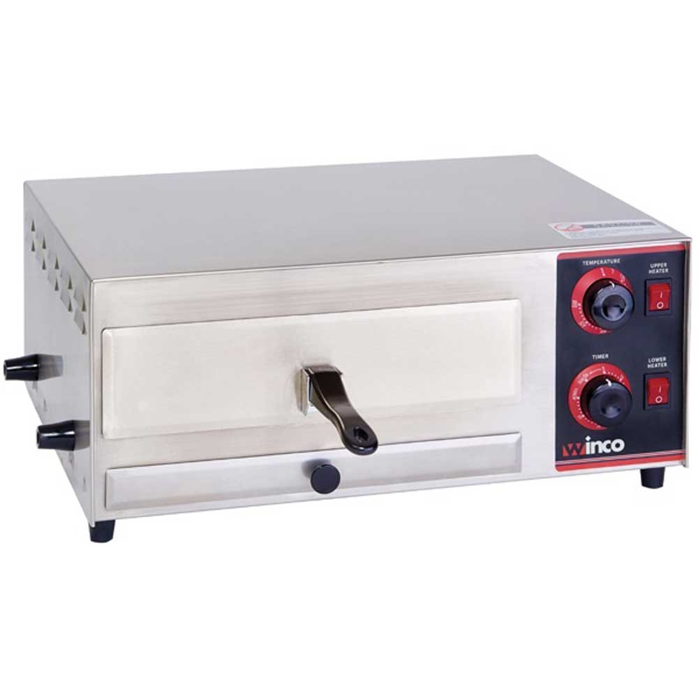 Winco 700 Degree Fahrenheit Electric Pizza Oven with Bell Timer and Stay On Function.