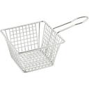 Winco 18/8 Stainless Steel Square Mini Fry Basket, 5 x 5 x 4 inch -- 12 per case.