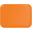 Winco Plastic Orange Fast Food Tray, 12 x 16 inch -- 12 per case.