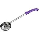 Winco Stainless Steel One Piece Perforated Food Portioner with Purple Handle, 2 Ounce -- 12 per case.