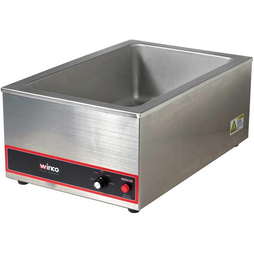 Winco Electric Rectangular Food Cooker/Warmer, 22 1/2 x 14 5/8 x 9 3/8 inch.