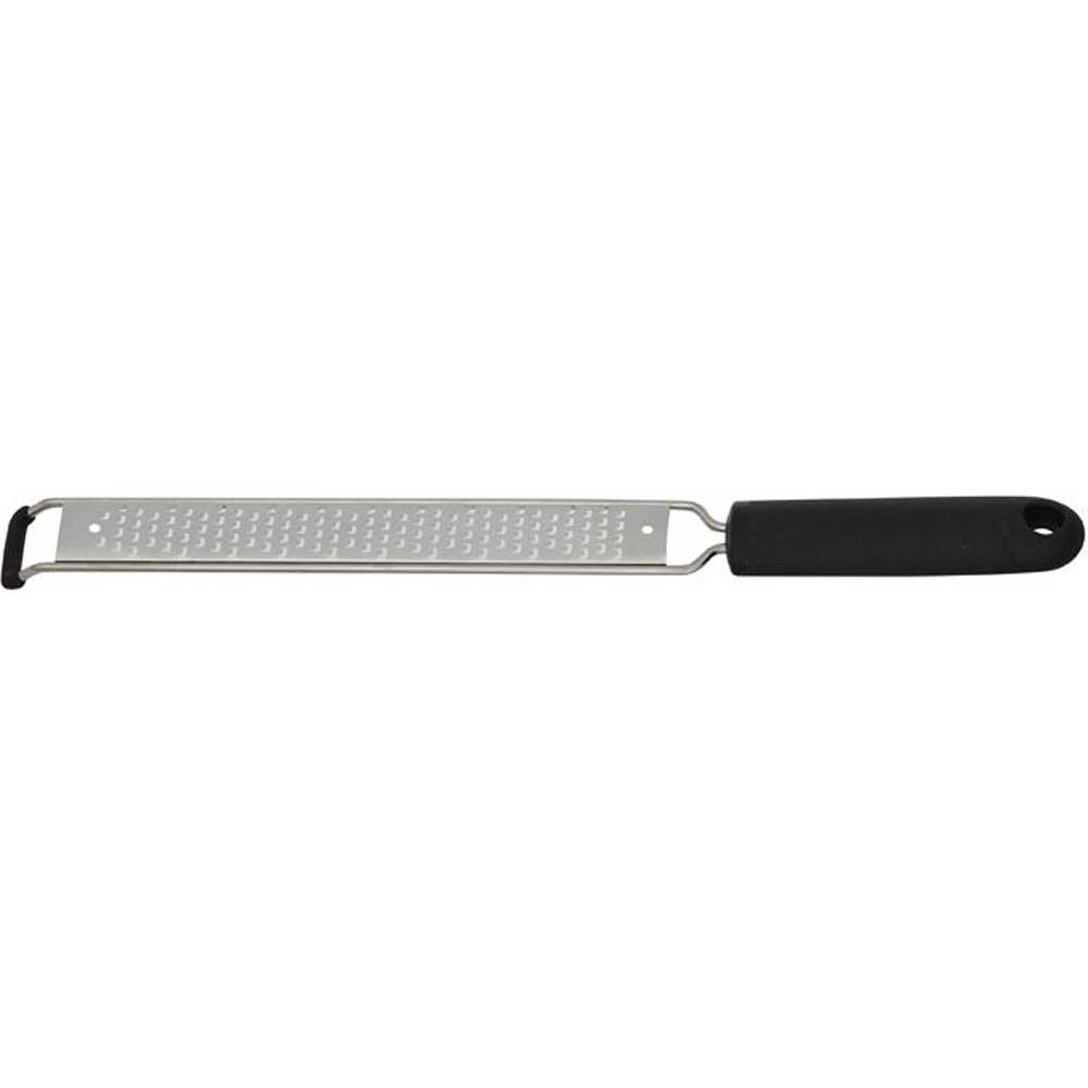 Winco Stainless Steel Zester Blade Grater with Soft Grip Handle and Anti Slip Feet -- 12 per case.