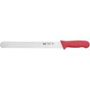 Winco Stal Wavy Edge Bread Slicer Knife with Red Polypropylene Handle, 12 inch -- 6 per case.