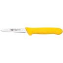 Winco Stal Paring Knife with Yellow Polypropylene Handle, 3.25 inch -- 12 per case.