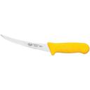 Winco Stal Curved Boning Knife with Yellow Polypropylene Handle, 6 inch -- 6 per case.