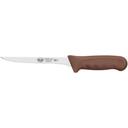 Winco Stal Narrow Boning Knife with Brown Polypropylene Handle, 6 inch -- 6 per case.