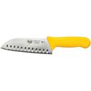 Winco Stal Santoku Knife with Yellow Polypropylene Handle, 7 inch -- 6 per case.