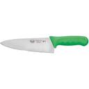 Winco Stal Chefs Knife with Green Polypropylene Handle, 8 inch -- 6 per case.