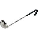 Winco Prime Stainless Steel One Piece Ladle with Black Handle, 4 Ounce -- 12 per case.