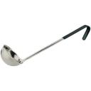 Winco Prime Stainless Steel One Piece Ladle with Black Handle, 6 Ounce -- 12 per case.