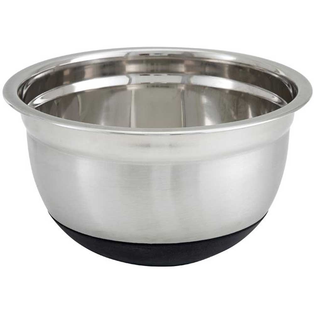 Winco Silicone Base Stainless Steel Mixing Bowl, 1.5 Quart -- 12 per case.