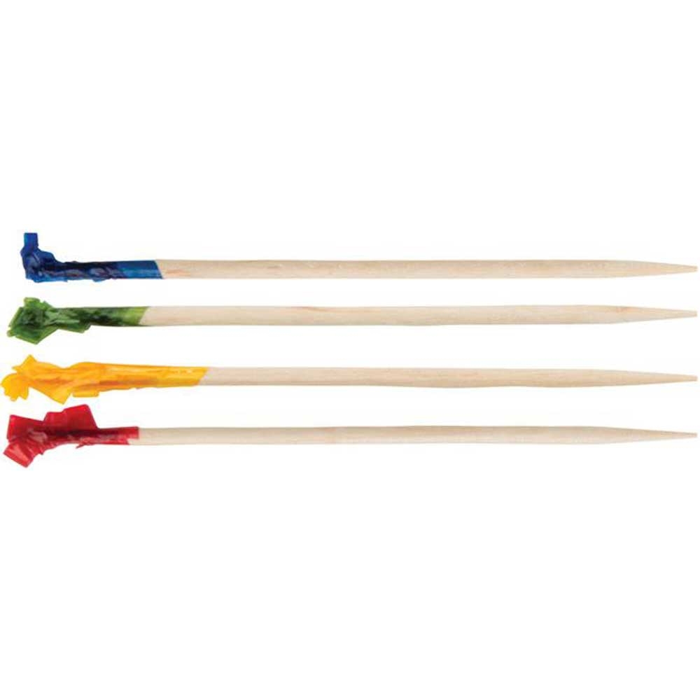 Winco Cellophane Frills Picks, 2 9/16 inch -- 20000 per case.