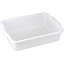 Winco Polypropylene White Perforated Bus Box, 21 1/4″ x 15 3/8″ x 4 7/8 inch -- 6 per case.